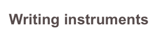 Writing instruments